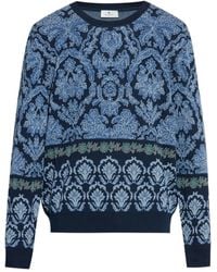 Etro - Cotton Sweater With Decorative Pattern - Lyst