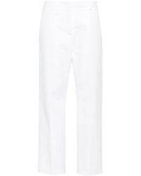 Valentino Garavani - Compact Poplin Trousers - Lyst