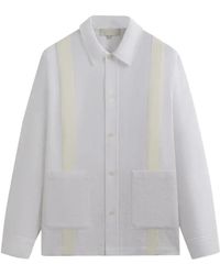 Kith - Seersucker Boxy Collared Shirt Jacket - Lyst