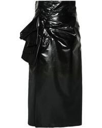 Maison Margiela - Coated Midi Skirt - Lyst