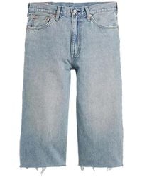 Levi's - 478 Baggy Capri Frayed Shorts - Lyst