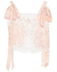 Chloé - Top Met Bloemenprint - Lyst