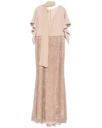 The Couture Club - Sequinned Scarf Maxi Dress - Lyst