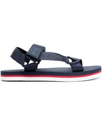 Tommy Hilfiger Chunky Tech Strappy Sandals in Black for Men | Lyst