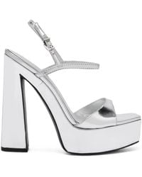 SCHUTZ SHOES - Metallic Platform Sandals - Lyst