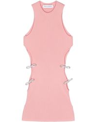 Mach & Mach - Bow-Appliqué Cut-Out Knitted Top - Lyst