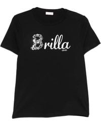 Liu Jo - Sequin-Embellished T-Shirt - Lyst