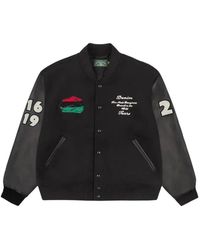 DENIM TEARS - Logo-Embroidered Bomber Jacket - Lyst