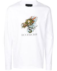 Blood Brother 'Ryo' Sweatshirt mit Print - Weiß