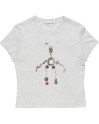 Acne Studios - Fitted Graphic T-Shirt - Lyst