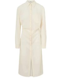 LA PISCINE - Midi Shirt Dress - Lyst