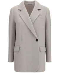 Brunello Cucinelli - Single-Breasted Notched-Lapels Jacket - Lyst