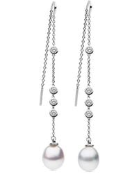 AUTORE MODA - Portia Perlen-Ohrringe Mit Kristallen - Lyst
