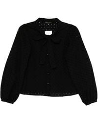 To b. by agnès b. - Camicia Con Occhielli - Lyst
