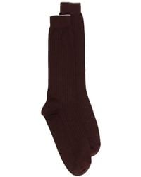 Eleventy - Ribbed-Knit Socks - Lyst
