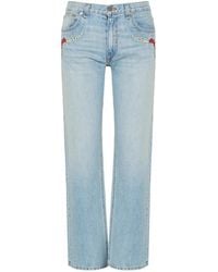 MONOKI - Miami Embroidered Jeans - Lyst
