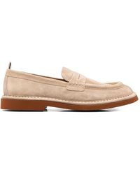 STURLINI FIRENZE - Suede Penny Loafers - Lyst