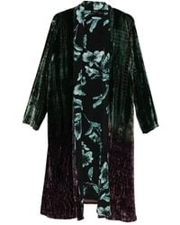 Yavi - Floral-Print Single-Breasted Coat - Lyst