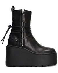 Vic Matié - Rock Wrap-Around Platform Ankle Boots - Lyst