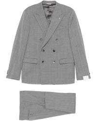 Manuel Ritz - Double-Breasted Pinstriped Suit - Lyst