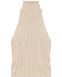 Courreges - リブニット トップ - Lyst