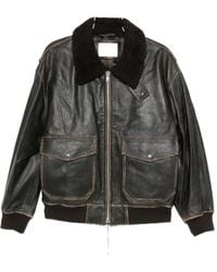 DUNST - Lambskin Leather Flap-Pocket Coat - Lyst