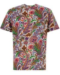 Etro - Paisley-Print T-Shirt - Lyst