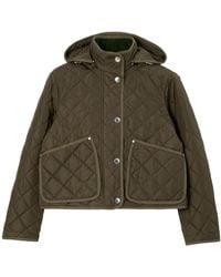Burberry - Chaqueta Cropped Acolchada - Lyst