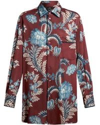Etro - Floral Foliage Shirt - Lyst