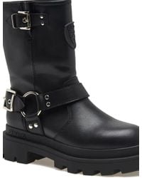 Blauer - Buckle-Strap Platform Boots - Lyst