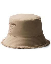 Prada - Cotton Drill Bucket Hat - Lyst