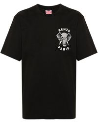 KENZO - Elephant T-Shirt aus Baumwolle - Lyst