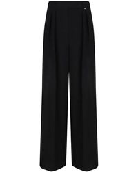Nissa - Pleated-Front Wide-Leg Trousers - Lyst