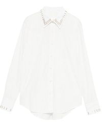 Trame Auree - Embellished Striped Shirt - Lyst