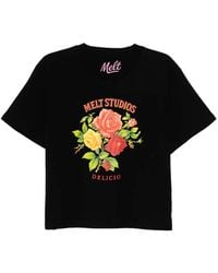 Melt - T-Shirt À Fleurs - Lyst