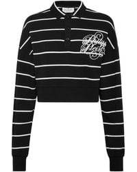 Philipp Plein - Striped Polo Shirt - Lyst