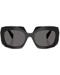 Prada - Lunettes De Soleil Symbole À Monture Géométrique - Lyst