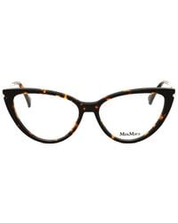 Max Mara Eyewear - Tortoiseshell-Effect Cat-Eye-Frame Glasses - Lyst