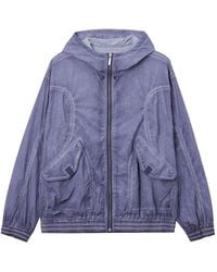 Izzue - Hooded Zipped Jacket - Lyst