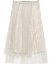 JNBY - Pleated Midi Skirt - Lyst
