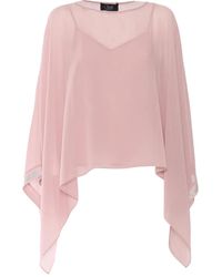 Clips - Top con dobladillo de apliques - Lyst