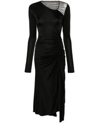 Givenchy - 4G-Lace Asymmetric Midi Dress - Lyst