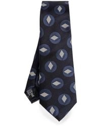 Giorgio Armani - Geometric-Pattern Tie - Lyst