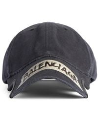 Balenciaga - Cotton Drill Masking Tape Cap With A Washed Effect - Lyst
