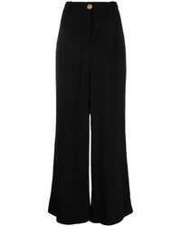 Balmain - High-Waisted Palazzo Pants - Lyst