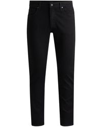 BOSS - Slim-Fit Cotton Jeans - Lyst