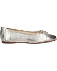 GANT - Bow-Detail Round-Toe Ballet Flats - Lyst