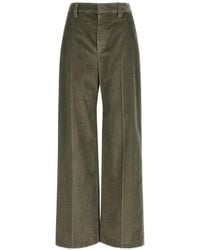 Brunello Cucinelli - Velvet Wide-Leg Trousers - Lyst