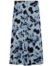 Calvin Klein - Midi-Rok Met Print - Lyst