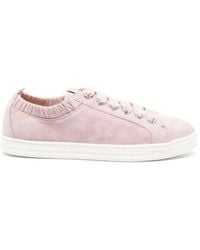 Agl Attilio Giusti Leombruni - Suzie Ruffled-Collar Sneakers - Lyst